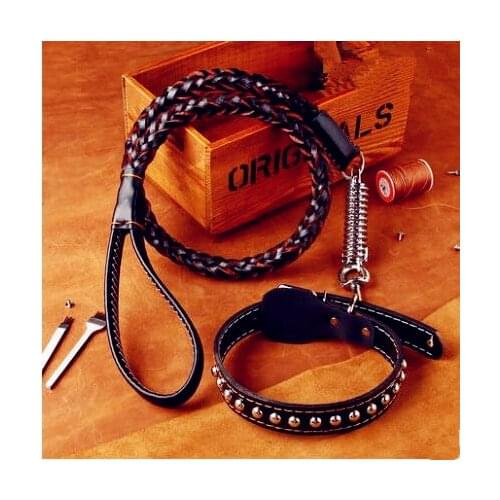 Explosion-proof hamburger dog chain dog rope dog collar traction rope cashmere Samo de Musei supplies
