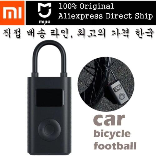 원래 Xiaomi Mijia 전기 팽창기 펌프 자전거 오토바이 자동차 축구에 대 한 휴대용 스마트 디지털 타이어 압력 감지