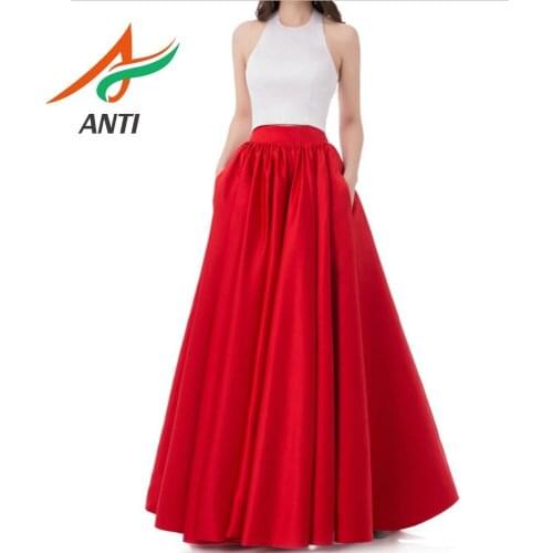 ANTI Fast Shipping Simple Backless Evening Dress Two-piece Robe De Soiree Sleeveless Floor-Length Formal Evening Vestido Longo