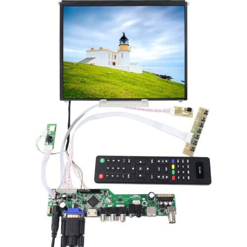 9.7" IPS LCD 9.7 inch 1024x768 Screen with HD MI VGA AV USB RF LCD Controller Board T.V56.03