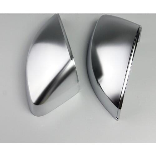 1 Pair of Matte Chrome Rearview Mirror Shell Cover Protection Cap For Audi A3 S3 RS3 2014 2015 2016 2017 2018 Car Styling
