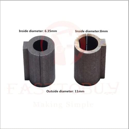 1pc worm gear reducer shaft sleeve 8/6.35mm shaft stepper motor to 11mm reducer bore adapter strong self-locking vertical output