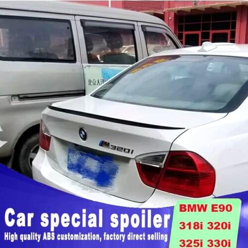 2005-2011 high quality For bmw E90 spoiler E90 M3 rear trunk spoiler 318i 320i 325i 330i E90 rear spoiler by primer paint color