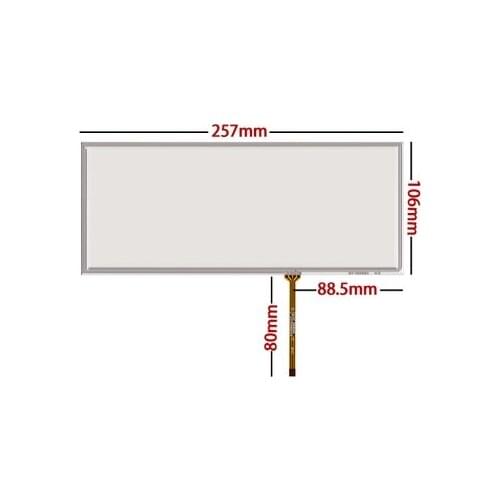 257*106 mm New 10.2 inch car mounted resistive touch screen equipped with upgrade touch