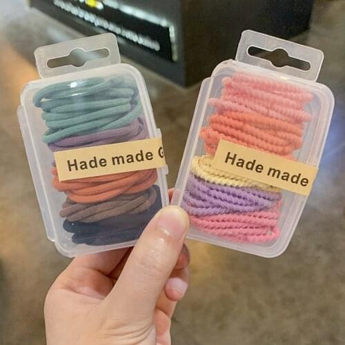 50pcs/lot Girls Elastic Hair Rope Braider Small Rubber Bands Ponytail Holder Children Kids Scrunchie Hair Tie Hair Accessories