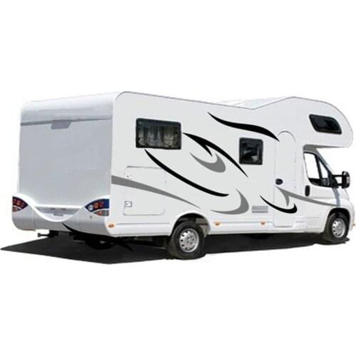 Motorhome Caravan Travel Trailer Camper Van Stripes Graphics KK Decal Waterproof Personalized Car Sticker,120cm*43cm