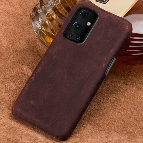 Genuine PULL-UP Leather Phone Case For Oneplus 9 Pro 9R 8 Pro 7T 7 Pro 6 6T 5 5T Nord Retro Back Cover For One Plus 9Pro 8pro 9