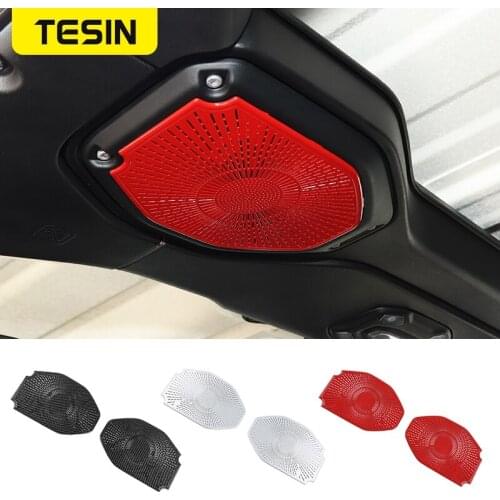 TESIN Car Roof Loudspeaker Decoration Panel Cover Trim Sticker for Jeep Wrangler JL 2018 2019 for Gladiator JT 2020 Accessories