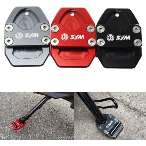 For SYM CRUISYM 300 Joymax Z300 GTS300i CNC Billet Aluminum Kickstand Foot Plate Side Stand Extension Pad Enlarge Extension