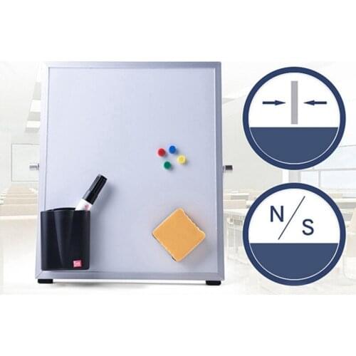 Magnetic Whiteboard Double Side Writing Board With Pen Eraser Magnets Buttons Writing White Board Office School Supplies
