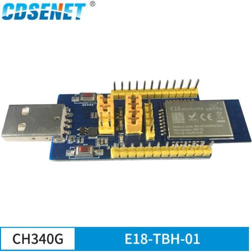 E18-TBH-01 USB Test Board CC2530 2.4GHz ZigBee Module UART E18-MA1PA1-PCB