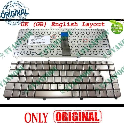 New Laptop keyboard for HP Pavilion dv5 dv5-1000 dv5t dv5z Brozen UK GB English version - NSK-H5P0U