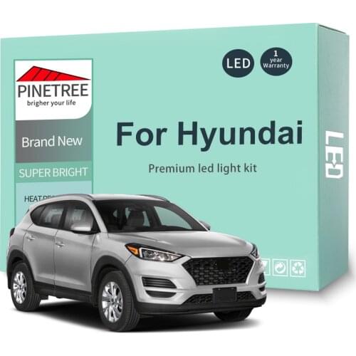 Led Interior Light Kit For Hyundai i10 i20 i30 i40 ix20 ix35 ix55 Tucson Santa Fe Santafe IONIQ Kona Creta LED Bulbs Canbus