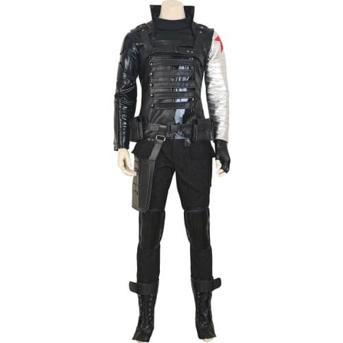 Bucky Cosplay Costumes White Wolf Costume Winter Cosplay Soldier Outfit Fancy Armor Harness Custom Made