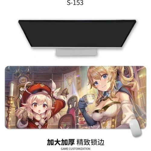 90x40cm Genshin Impact kawaii mouse pad large Anime gaming accessories cute desk mat free delivery