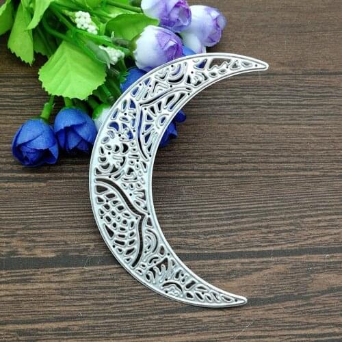 Moon lace out background Metal Die Cutting Dies Stencil Scrapbooking Photo Album Card Paper Embossing Craft DIY
