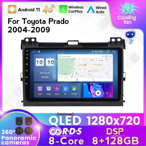MEKEDE HD 2din 9 inch Android 10 Car DVD Player for Toyota Prado 120 car Multimedia Player Car Radio GPS Navigation BT map