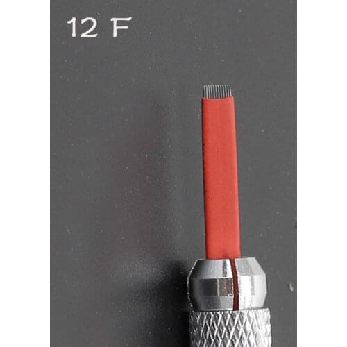 Microblading FLAT SHADING Needles 12 pin Permanent Makeup Manual Eyebrow Blade