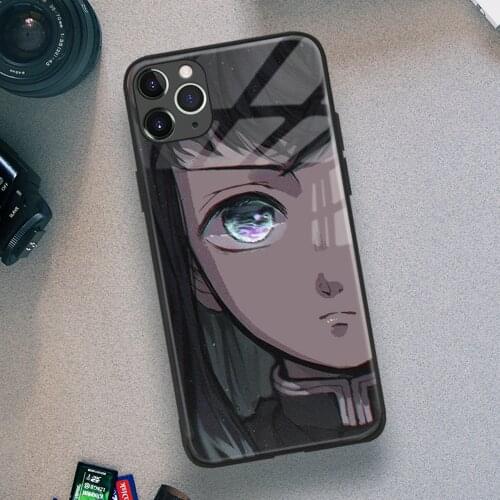 Muichiro Tokito Kimetsu No Yaiba Anime Soft TPU Glass Phone Case for IPhone SE 6s 7 8 Plus X Xr Xs 11 12 Mini Pro Max Samsung