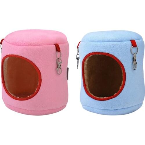 New Hamster Cage House Cylindrical Hanging Nest Cute Hammock Cotton Bed for Small Pets Hamsters Squirrel Guinea Pigs Chinchillas