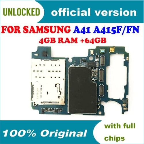 Original Unlocked for Samsung A41 A415F Motherboard Europe Version for SM-A415F A415FN Mainboard with Full Chips