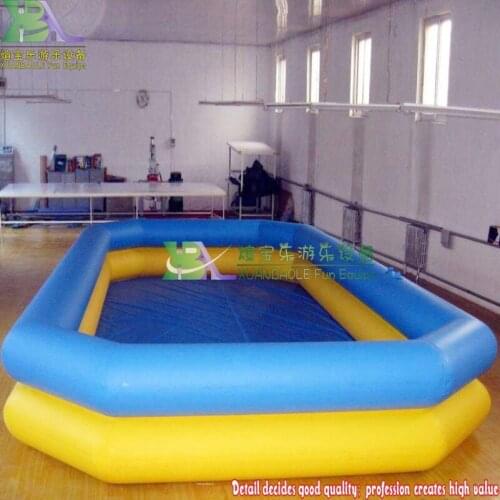 Durable PVC double layer kids inflatable swimming pool