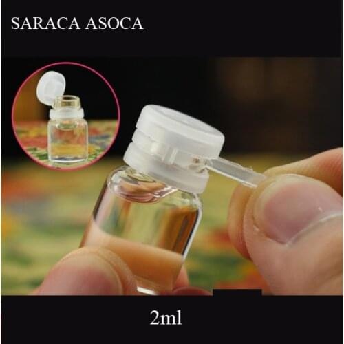 2ml Professional Perfume Essential Oil Sample Packing Bottle Mini Anti-theft Trial Pack Mini Test Tube Empty Bottle 100Pcs