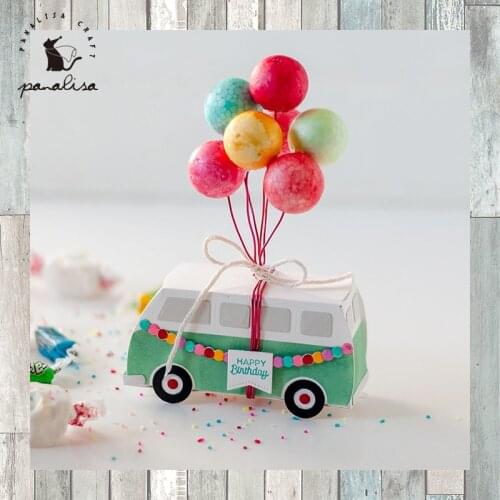 Panalisacraft metal cutting dies 3D cut die New Bus car decoration Scrapbook paper craft knife mould blade punch stencils dies