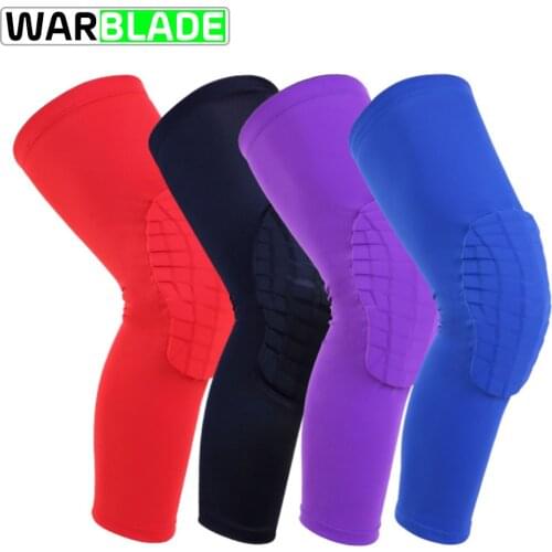 Honeycomb Gym Socks Basketball Sports Knee Leg Support Brace Tape Guard Pads Brace Wrap Sleeve Protector Support Kneepad WBL