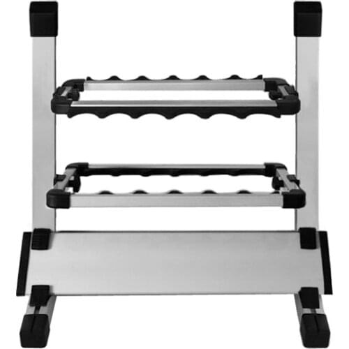 Top Aluminum Alloy Fishing Rod Rack Holder Storage racks Stand Fishing Pole Holder Organizer Capacity 12PCS fishing rods tools
