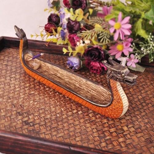 Southeast Asia dragon boat incense board crafts incense box censer incense burner plate tray pallet sticks