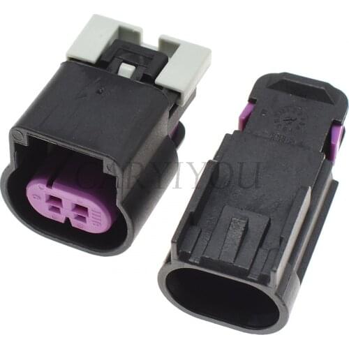 1 Set 2 Pin Female Male GM 15326801 13510085 Automotive Plug Wiring Harness Socket Oil Pump Connector