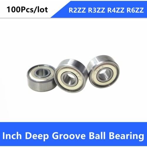 100pcs/lot R2 R3 R4 R6 R2ZZ R3ZZ R4ZZ R6ZZ Ball Bearing Inch bearing pulley
