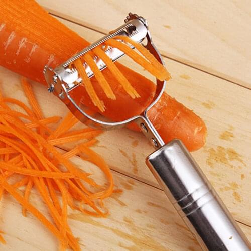 2 in 1 Multifunctional Vegetables Tools Stainless Steel Potato Carrot Peeler Grater Slicer Cutter Zester Kitchen Cooking Tools