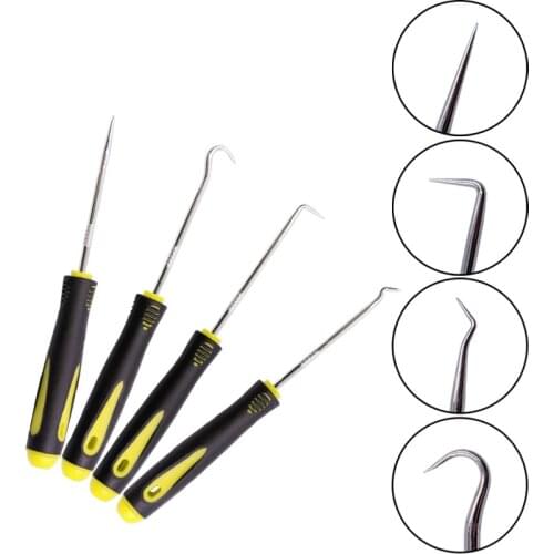4pcs Car oil seal screw driver set O-ring Remover Sealing ring hook puller Spring ring picker Car Repair tool