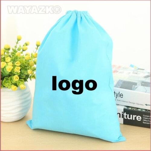 500pcs/lot) personalized eco drawstring string bag with custom logo printed