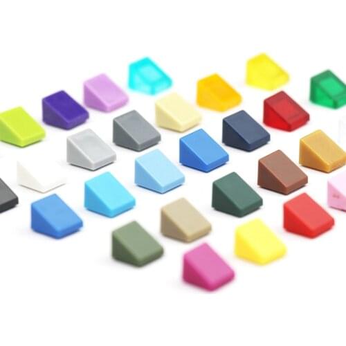 5000pcs Bulk Blocks Sloped 1 X 1 City Building Blocks MOC Cars Accessory Parts Children Technical Building Friends Model 54200