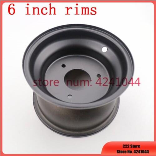 Free shipping ATV Go-kart 145 / 70-6 13x5.00-6 13x6.50-6 Inch Wheel hub 6 Inch 3 Hole Vacuum wheel rims