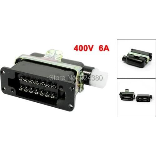 CA-14JW1 KA 14 Pin 2 Holes Rectangular Electric Deck Circular Aviation Connector Adapter Plugs 400V 6A