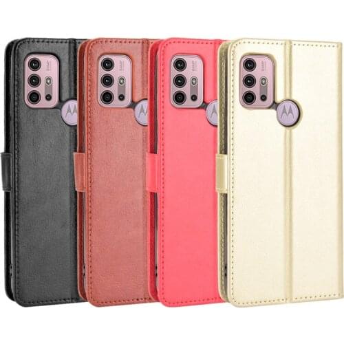 Wallet Case for Moto G10 Stand Coque Vintage Business Leather Capa Anti-lost Strap Funda for Motorola G30 Shell Luxury