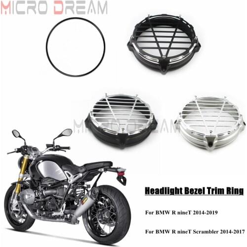 For BMW R NineT 2014 2015 2016-2019 R Nine T Scrambler 2014-2017 Motorcycle Headlight Bezel Trim Ring Cover Guard Protector New