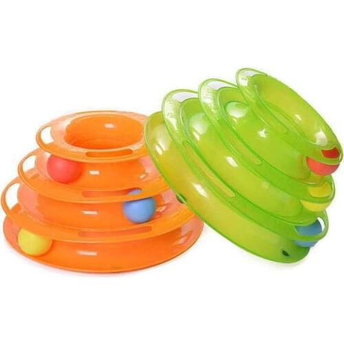 Cat Toy Cat Turntable Ball Three-layer Combination Since Hey Funny Cat Artifact Molar Cat Pet Supplies