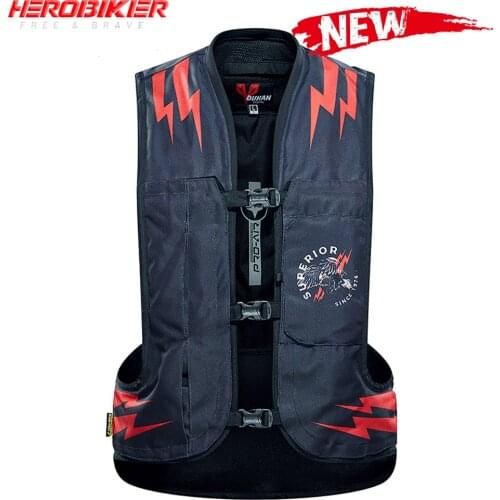 DUHAN New Motorcycle Air-bag Vest Motorcycle Vest Motorcycle Jacket Motocross Protection Reflective Motorbike Airbag Moto Vest