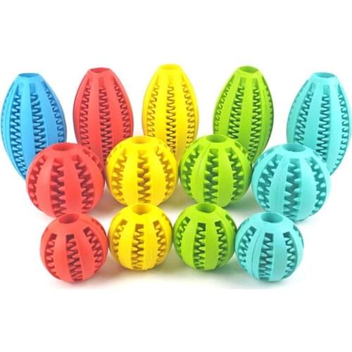 New Dog Molar Stick Rubber Ball Effective Tooth Brush Leakage Food Teeth Cleaning For Chihuahua French Bulldog