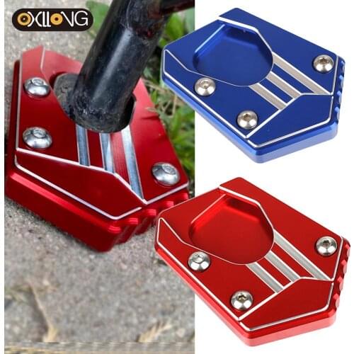 Motorcycle Stands Kickstand Side Stand Extension Pad Plate FOR HONDA XL600V XL650V XL700V Transalp XRV750 CB500X CBR650R CB500F