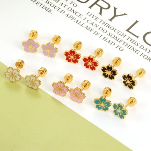 Earrings Girls Korean Personality White Daisy Earrings Ethnic Flowers Cute Earrings Womens Jewelry Brincos Factory Wholesale