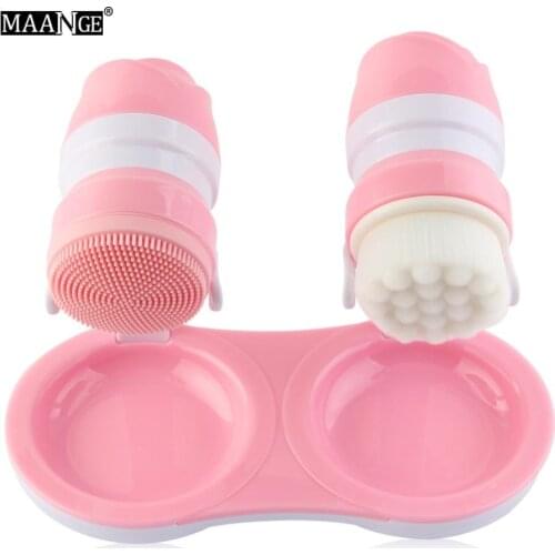 Face Wash Brushes Soft Facial Cleaner Design Health Beauty Silica Gel Cleaning Your Nose Effectively Be Fixed On The Shelf gift