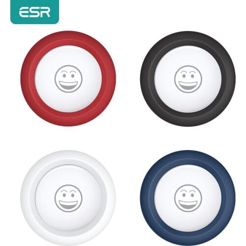 ESR Silicone Case for AirTag 2021 Adhesive Stick-on Protective Sleeve Cover for Apple Airtag Tracker Locator Air Tag Case New