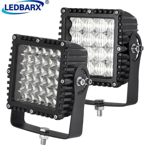 LEDBARX Led Offroad Work Light 6" Inch 120W Spot Flood Lights Truck 12v Led Bar For Jeep 4x4 Atv Niva Lada off road car products