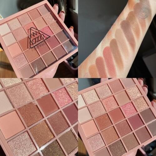 NOZO 25Colors Matte Glitter Eyeshadow Palette Eye Rich Color Personality Glamour Daily Night Party Lady Eye Eyelid Beauty Makeup